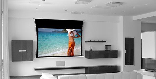 SCREEN RESEARCH, écran de projection Blanc Mat