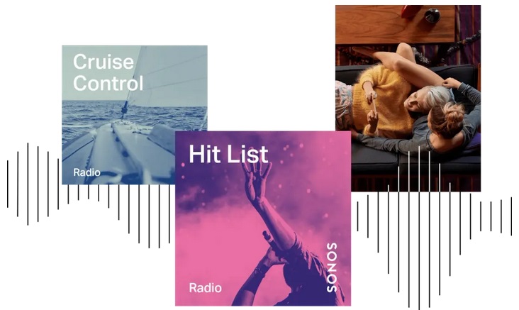 Sonos Radio sur l'enceinte SONOS ERA 100