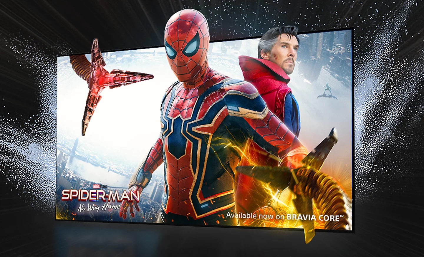 Le TV SONY KD55X75WL offre des films en streaming et au format Imax.