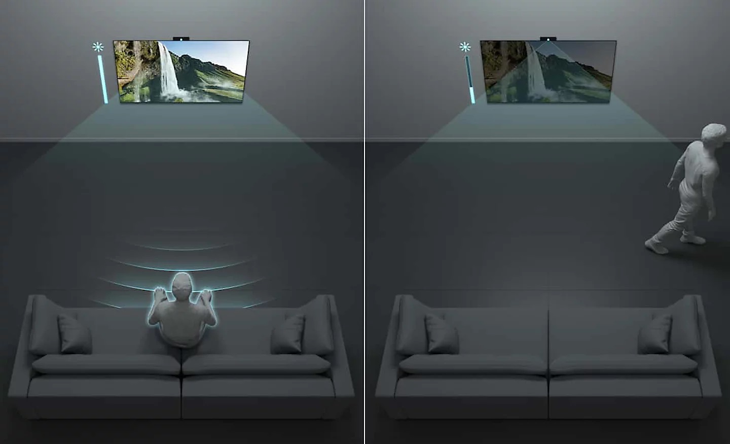 Le TV Sony KD-55X85L peut recevoir en option la Bravia Cam.