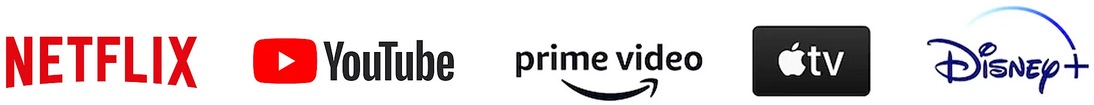 Le TV Sony  KD-55X85L est compatible avec les services Netflix et Prime Vidéo.