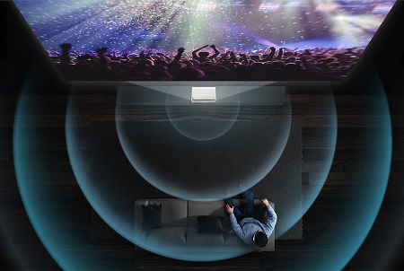 SAMSUNG SP-LSP7, vidéo-projecteur laser, ultra courte focal