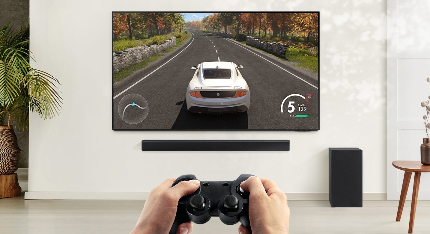 Barre de son 2.1 SAMSUNG HW-B450, Mode Jeu Pro