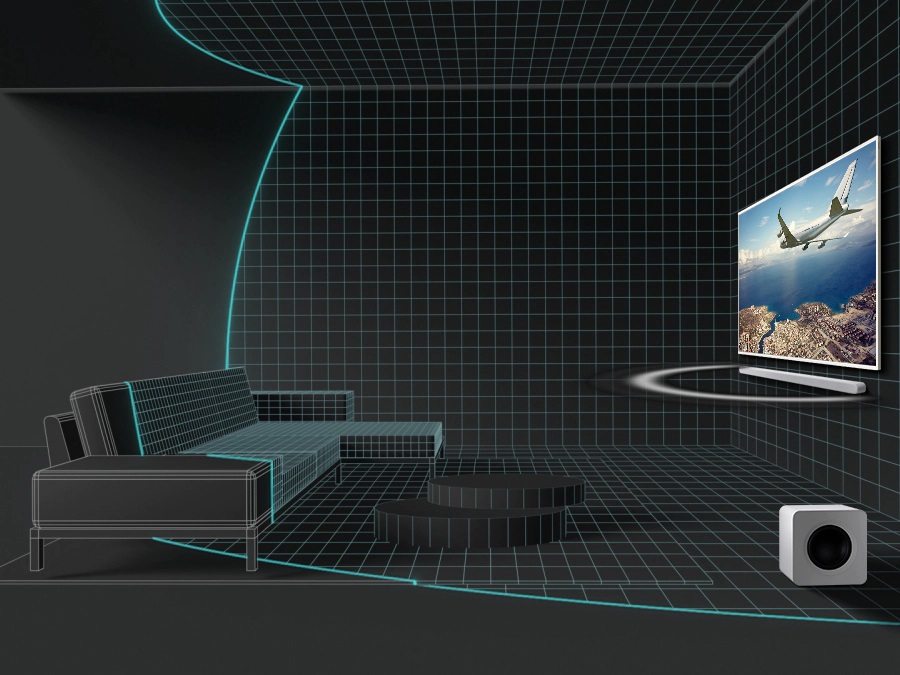 Barre de son Samsung HW-S801B avec calibration acoustique
