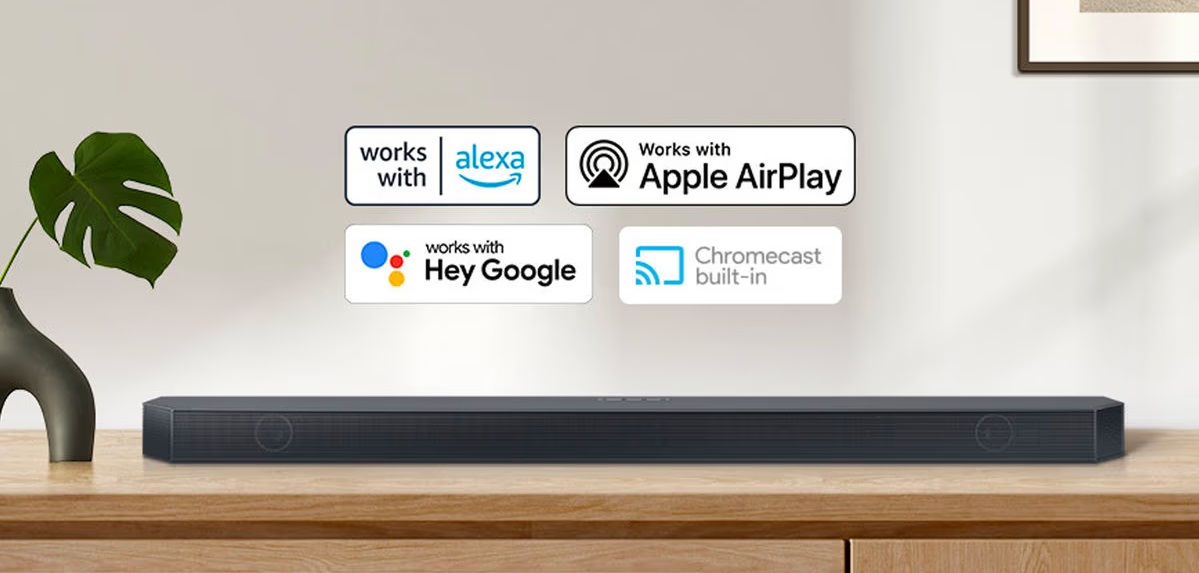 La barre de son Samsung HW-Q7000C est compatible Airplay et Google