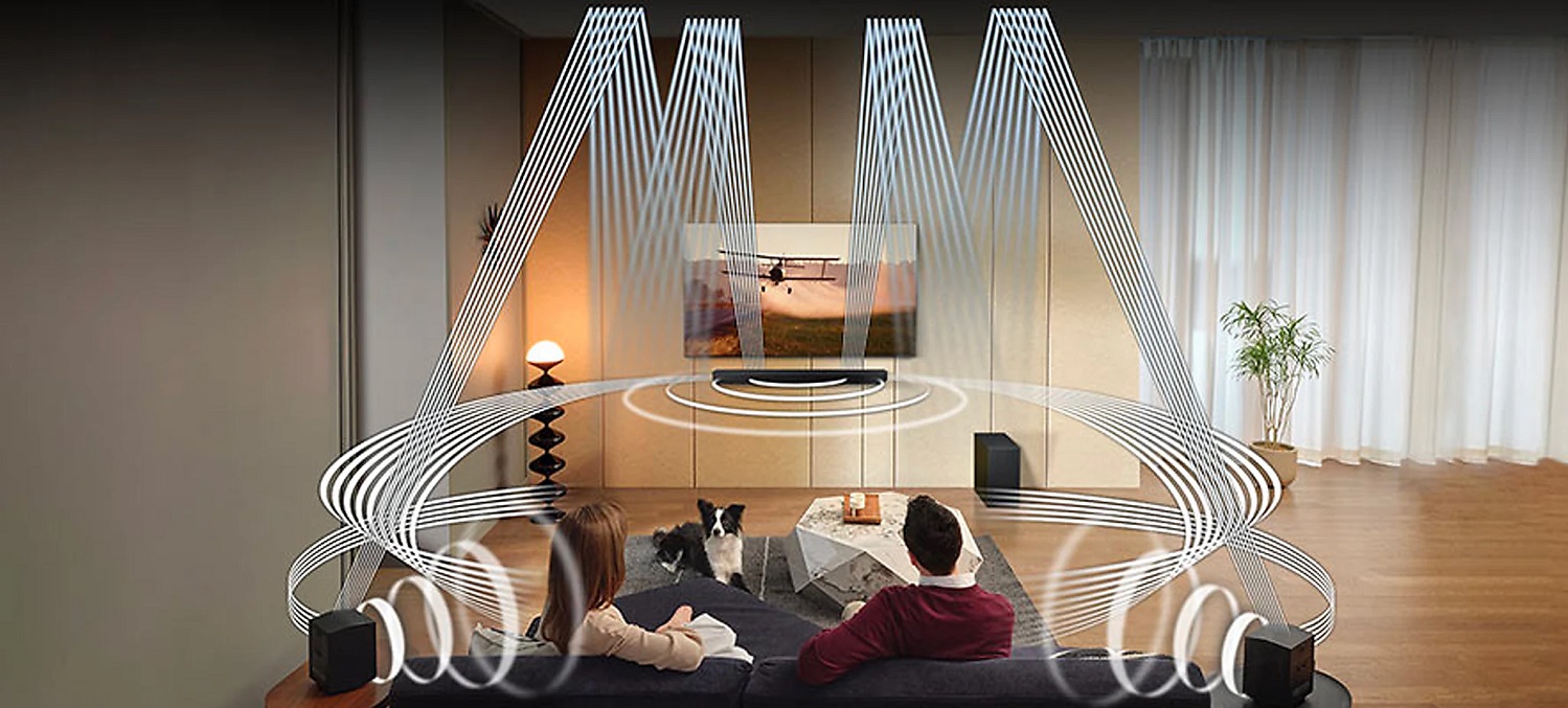 La barre de son Samsung HW-Q990 offre un son surround 3D Dolby Atmos / DTS:X