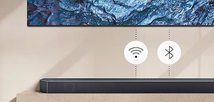 Partagez fazcilement vos contenus sans fil avec le barre de son Samsung HW-Q990