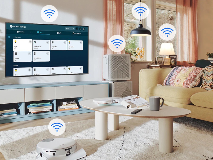 Assistant SmartThings du TV Samsung 43QN90C, Smart TV