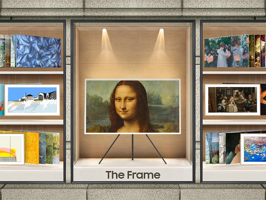 Grâce à l'abonnement ART Store le Samsung TQ85LS03B peut afficher une large collection d'œuvres d'art.