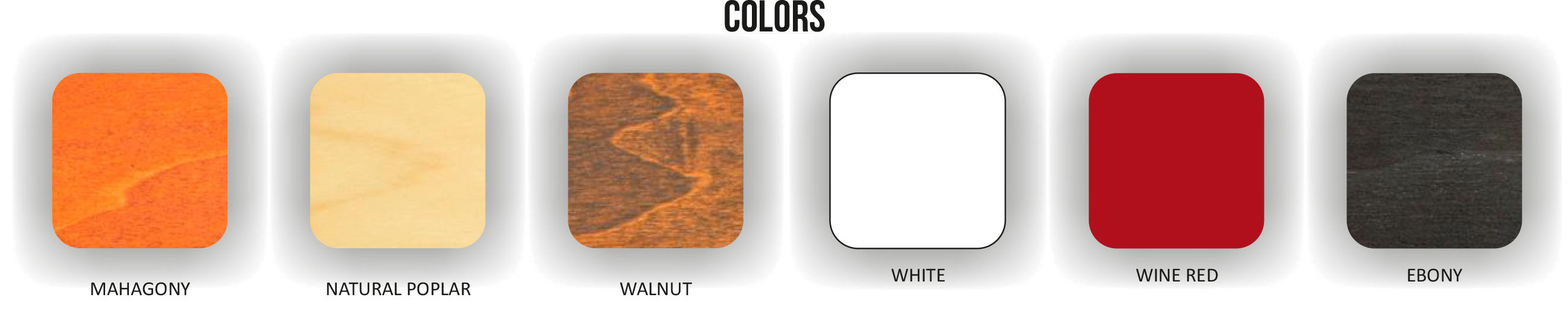 Couleurs disponible du panneau acoustique absorbant Decosorber